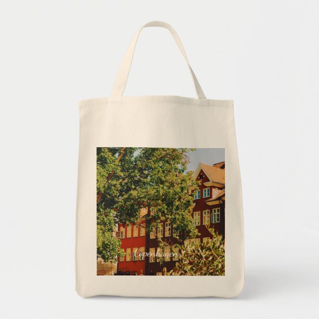 Copenhagen cityscape - Denmark Tote Bag (Front)