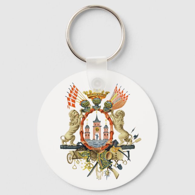 Copenhagen Coat of Arms Key Ring (Front)