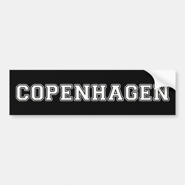 Copenhagen Denmark Bumper Sticker (Front)