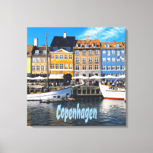 Copenhagen Denmark Capital Canal Homes Nyhavn Canvas Print