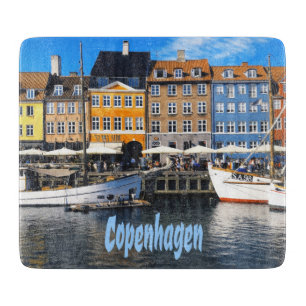 Copenhagen Denmark Capital Canal Homes Nyhavn Cutting Board