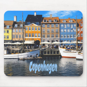 Copenhagen Denmark Capital Canal Homes Nyhavn Mouse Pad