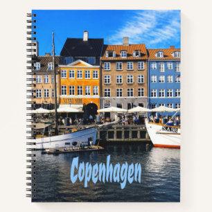 Copenhagen Denmark Capital Canal Homes Nyhavn Notebook