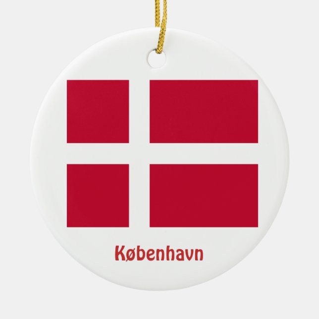 Copenhagen* Denmark Christmas Ornament (Front)