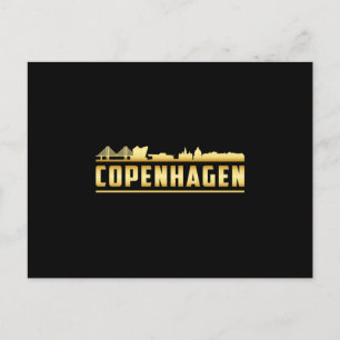 Copenhagen Denmark City Skyline Cityscape Gift Postcard