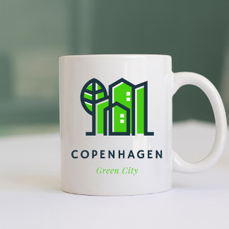 Copenhagen Denmark Danish Sustainable Green City Coffee Mug