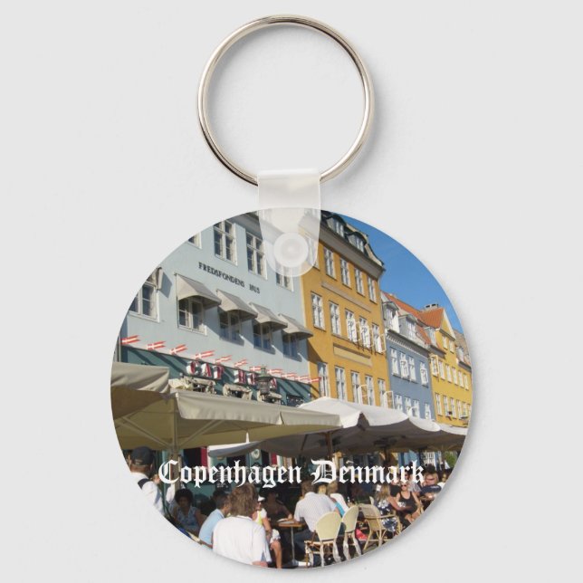 Copenhagen, Denmark Key Ring (Front)