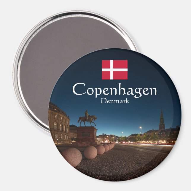 Copenhagen Denmark Magnet (Front/Back)
