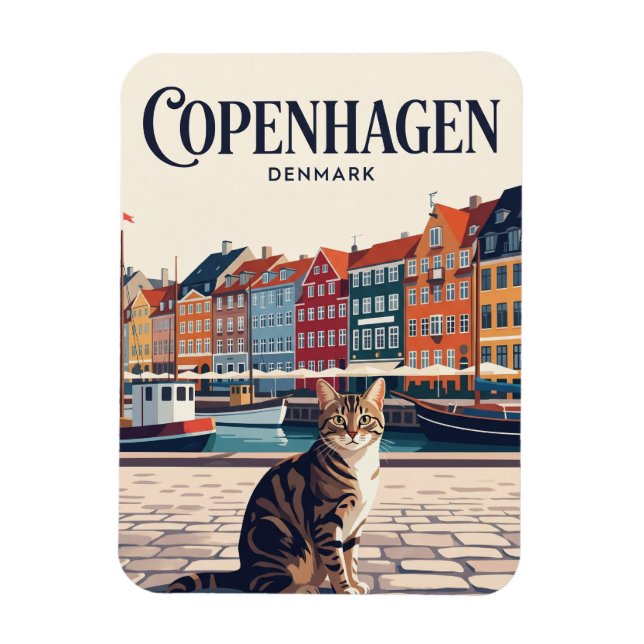 Copenhagen Denmark Magnet (Vertical)