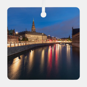 Copenhagen Denmark Metal Tree Decoration