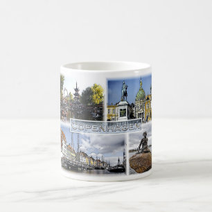 Copenhagen - Denmark - Mosaic - Coffee Mug