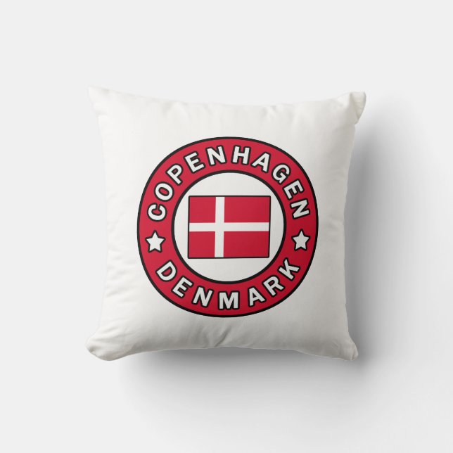 Copenhagen Denmark pillow (Front)