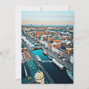 Copenhagen, Denmark scenic view Thank You Card