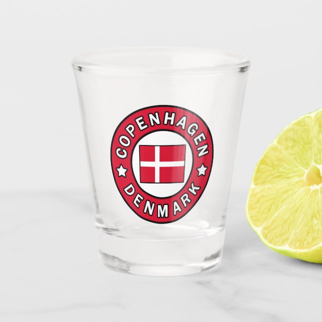 Copenhagen Denmark Shot Glass (Front)