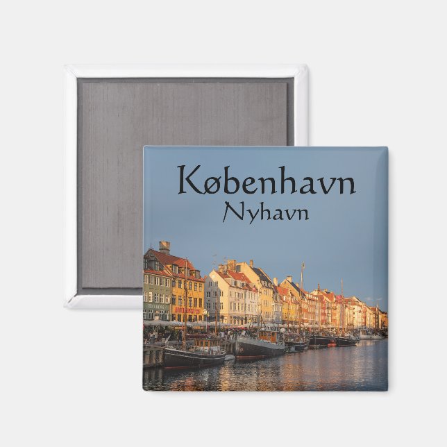 Copenhagen Denmark Souvenir Magnet (Front/Back)
