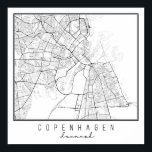 Copenhagen Denmark Street Map Poster<br><div class="desc">Copenhagen Denmark Street Map</div>
