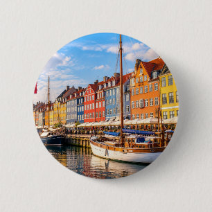 Copenhagen Denmark Travel 6 Cm Round Badge