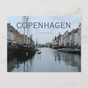 Copenhagen Denmark Travel Postcard