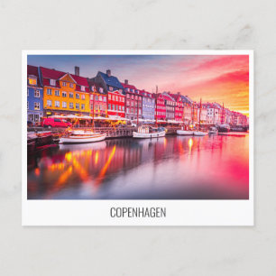 Copenhagen, Denmark travel postcard