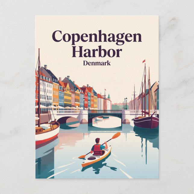 Copenhagen Harbour Denmark Postcard (Front)