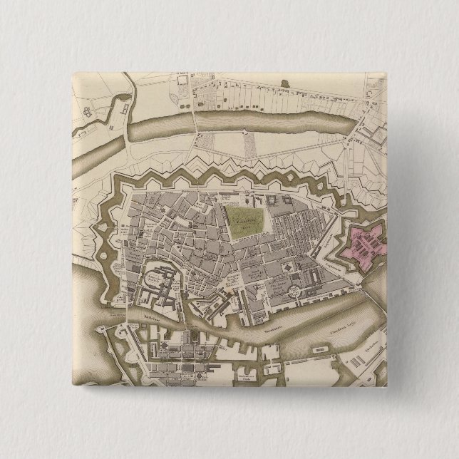 Copenhagen, Kiobenhaven 15 Cm Square Badge (Front)