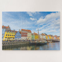 Copenhagen Old Town Colourful Houses Scenic Travel