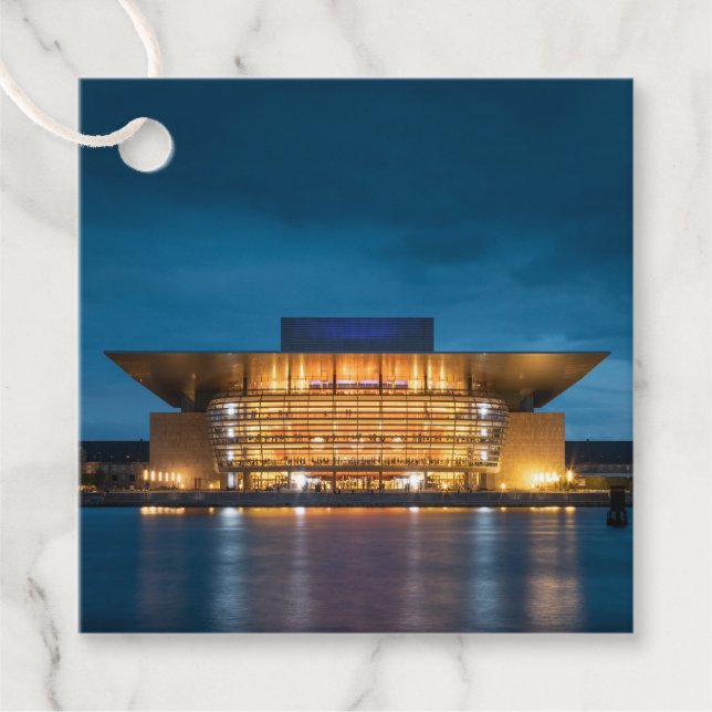 Copenhagen Opera House Favour Tags (Front)