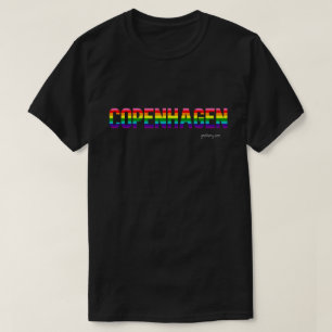 Copenhagen Pride T-shirt   Rainbow Flag 
