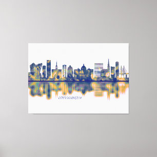 Copenhagen Skyline Canvas Print