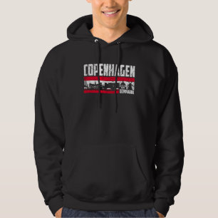 Copenhagen Skyline Denmark Tourist Vacation Hoodie