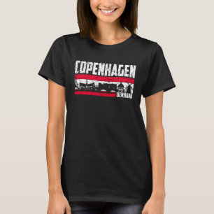 Copenhagen Skyline Denmark Tourist Vacation T-Shirt