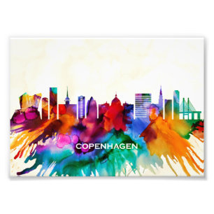 Copenhagen Skyline Photo Print