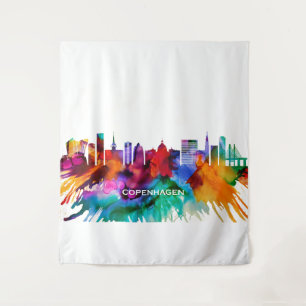 Copenhagen Skyline Tapestry