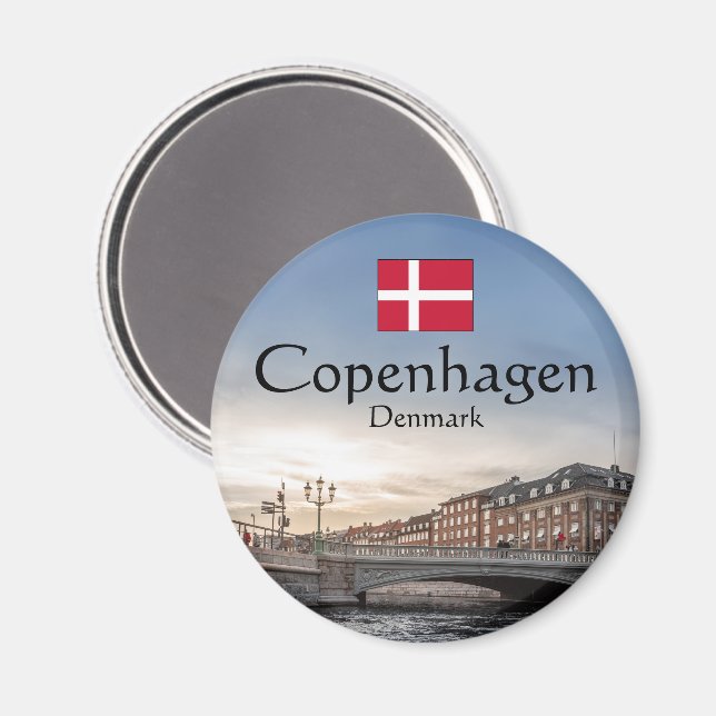 Copenhagen Souvenir Magnet (Front/Back)