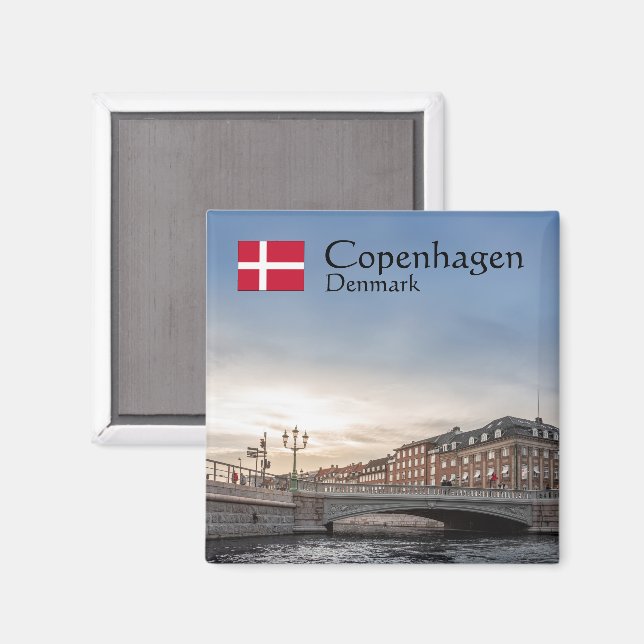 Copenhagen Souvenir Magnet (Front/Back)