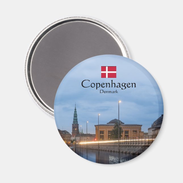 Copenhagen Souvenir Magnet (Front/Back)
