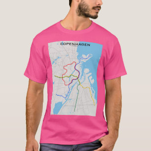 Copenhagen Transit Map T-Shirt