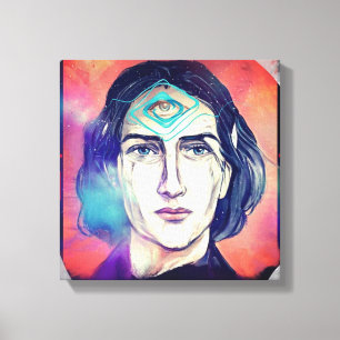 Copernicus a Fire Elf High Weirdness Canvas Print