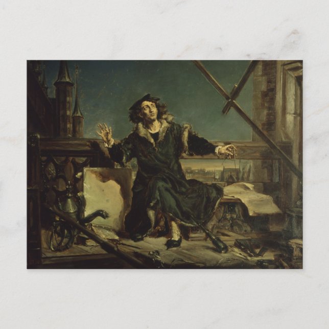 Copernicus in the tower at Frombork Postcard (Front)