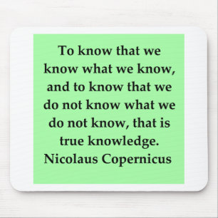 copernicus quote mouse pad