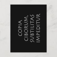 Copia ciborum subtilitas impeditur
