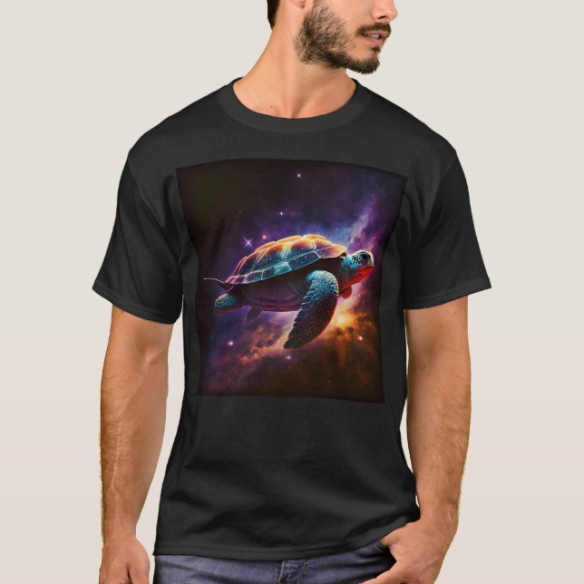 Copie De Copie De Space Turtle T-Shirt (Front)