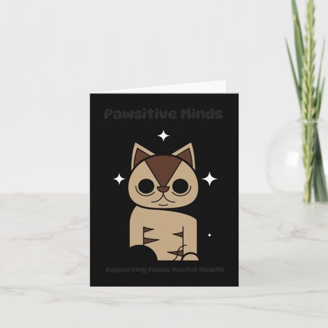 Copie De Meow Wellness S Sticker  Card (Front)