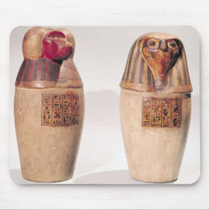 Copies of two New Kingdom canopic jars Mouse Pad