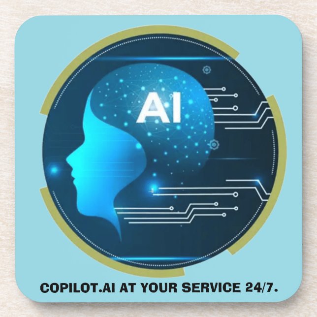 Copilot.AI at your service, 24/7. Coaster (Front)