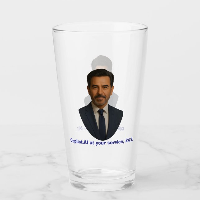 Copilot.AI at your service, 24/7. Glass (Front)