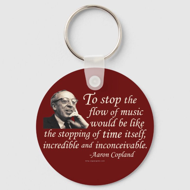 Copland on Music Key Ring (Front)