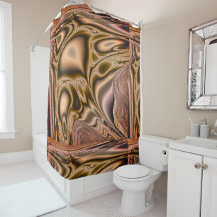 Copper Agate Shower Curtain