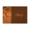 Copper and Brown Damask Reply Card