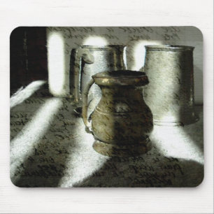 Copper and Pewter Mugs Mouse Pad